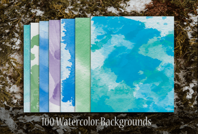 100_Watercolor_Backgrounds