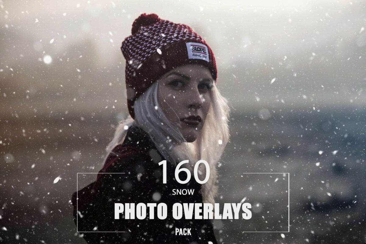 160+ Snow Photo Overlays Pack