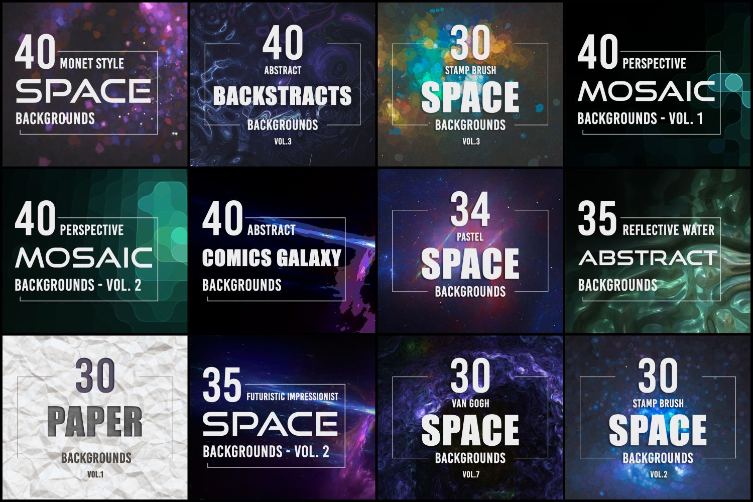 3000+ Space Backgrounds and Textures Collection – Vol.2