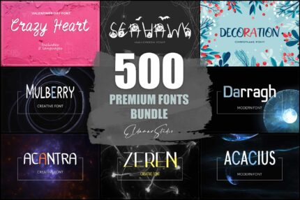 500_Premium_Fonts_Bundle