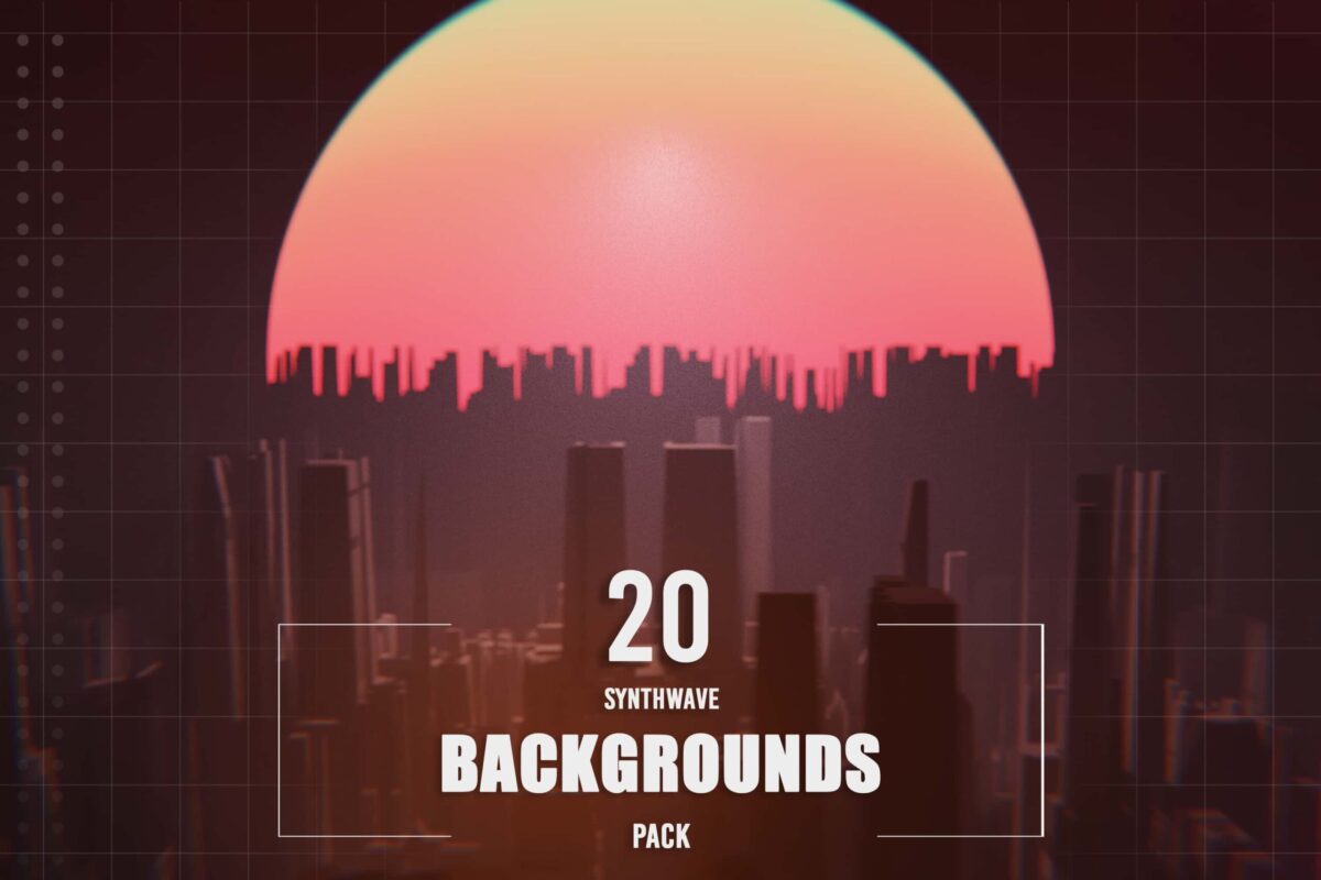 20_Synthwave_Backgrounds_Pack