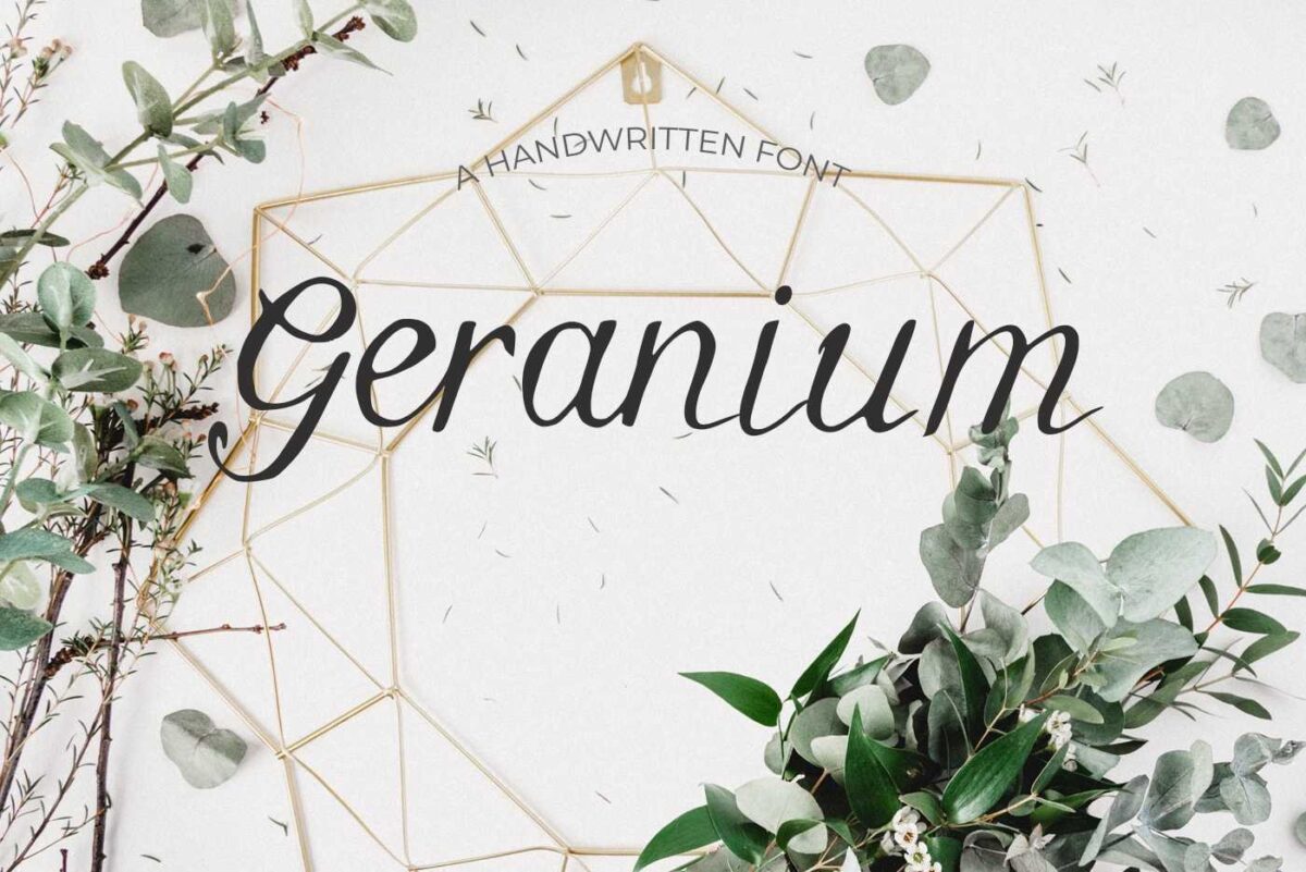 Geranium_Font