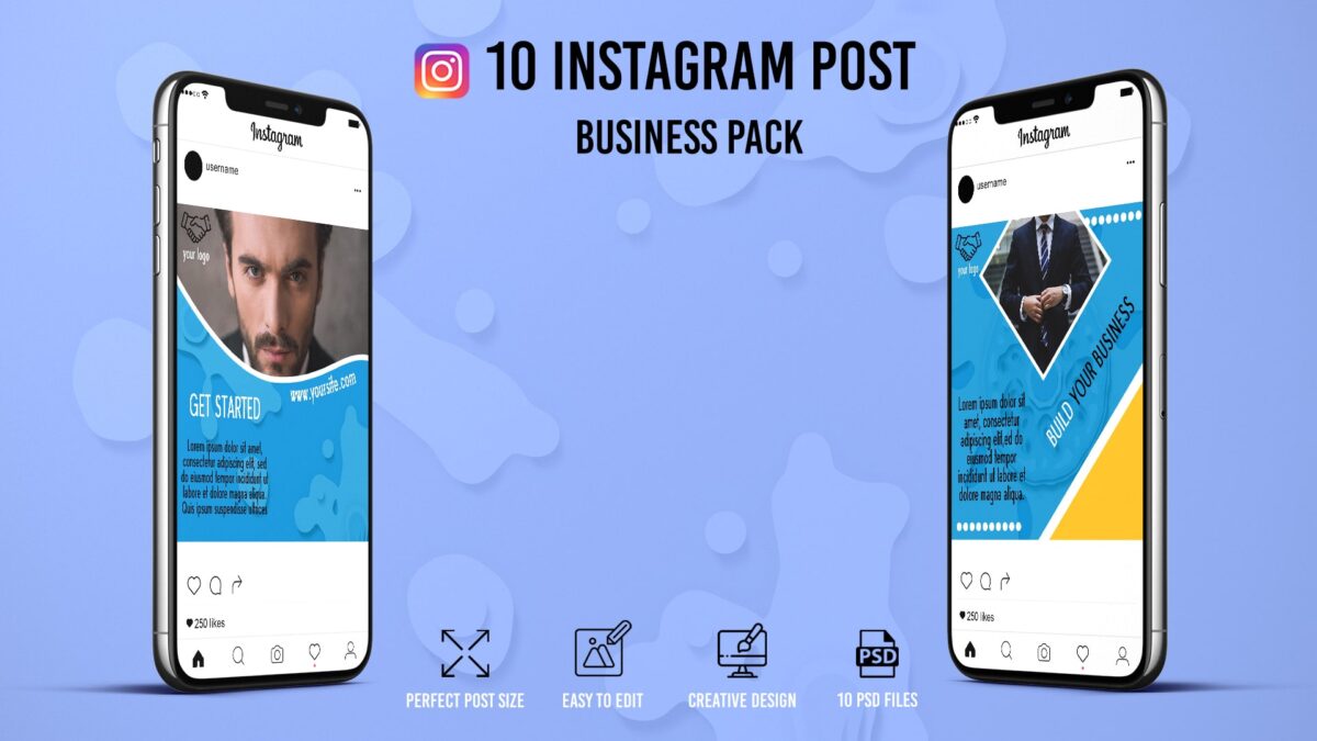 10_Bussines_Instagram_Posts_Pack