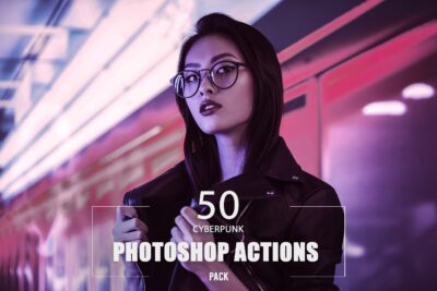 50_Cyberpunk_Photoshop_Actions