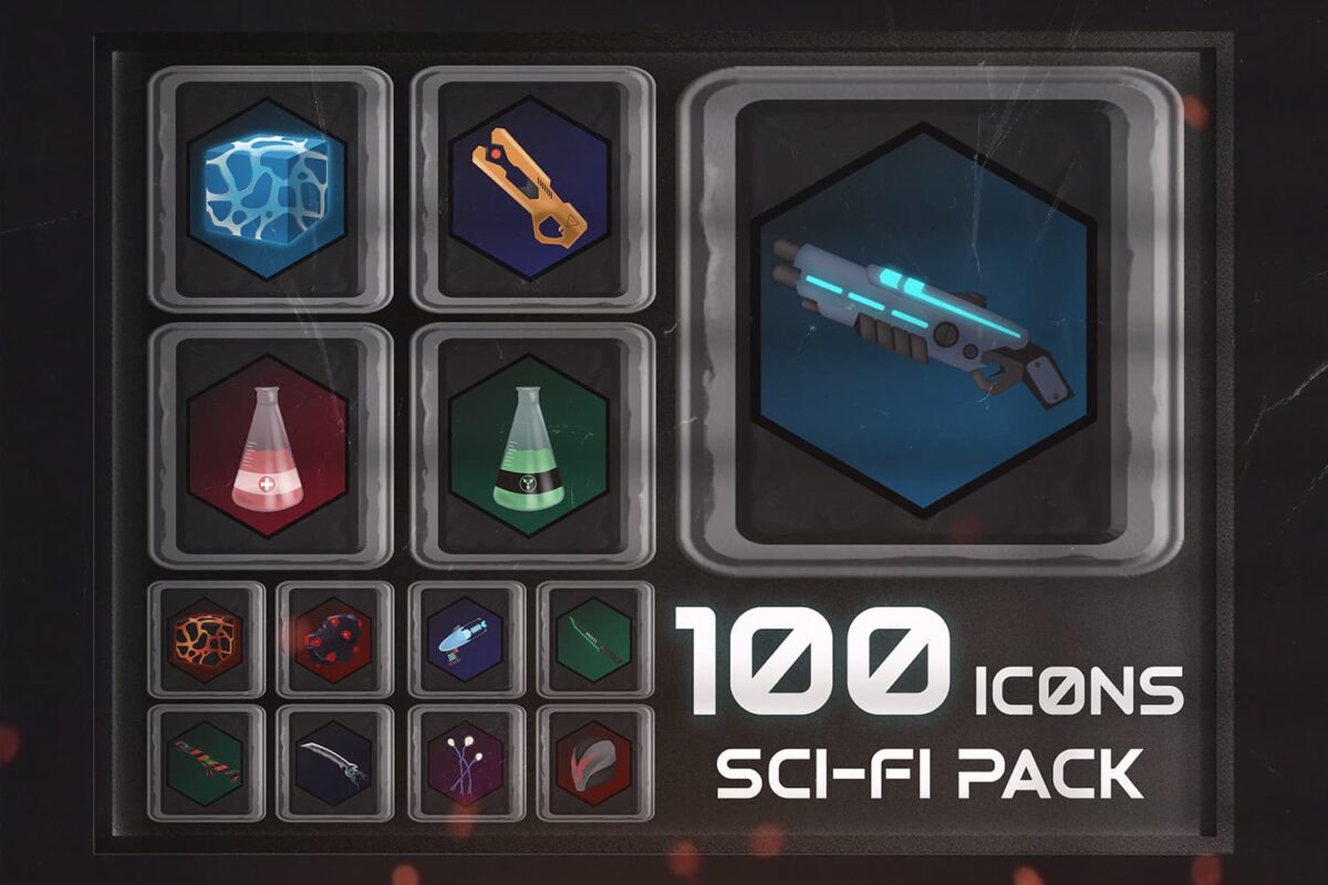 100 Sci Fi Icons Pack