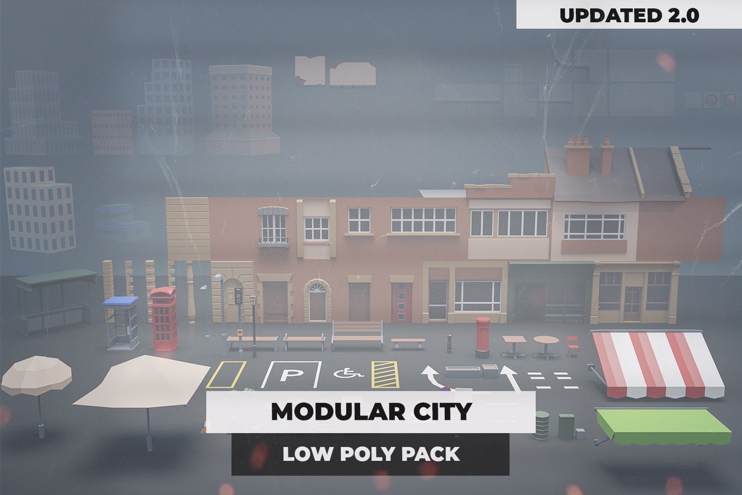 Modular City Low Poly Pack