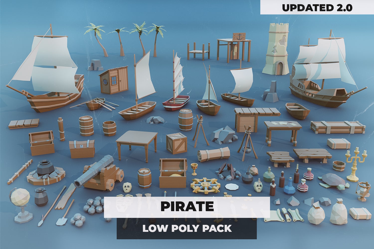 Pirate Low Poly Pack