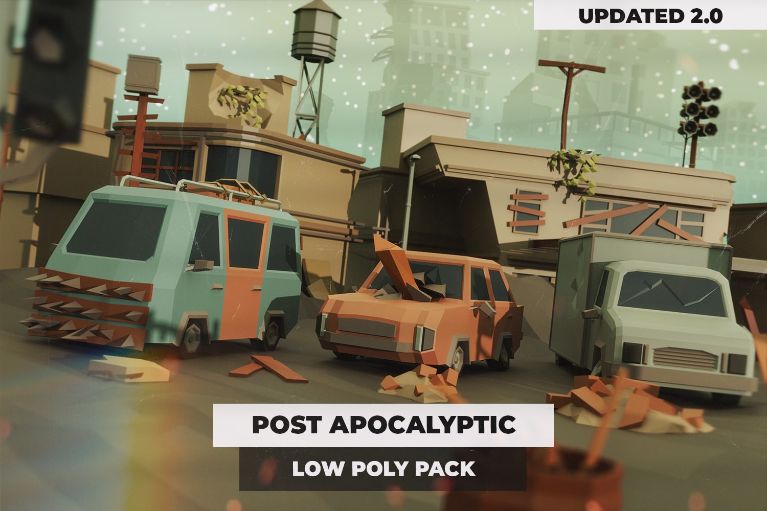 Post Apocalyptic Low Poly Pack