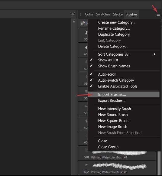 How to Load Brushes in Affinity Designer